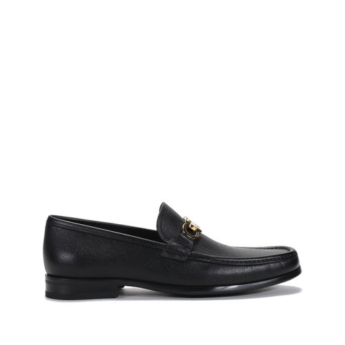 Salvatore Ferragamo/菲拉格慕 男士CHRIS系列牛皮GANCINI双面扣饰莫卡辛鞋皮鞋 0740679