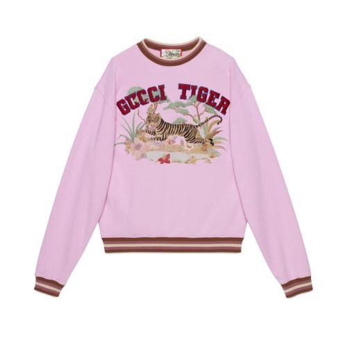  GUCCI古驰 22年秋冬 女士 中国新年系列棉质卫衣 634851 XJD33 5377