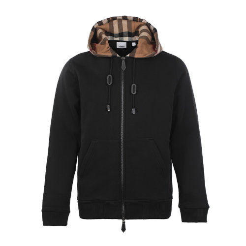 BURBERRY/博柏利22春夏格纹连帽宽松男士开胸卫衣男卫衣8048026