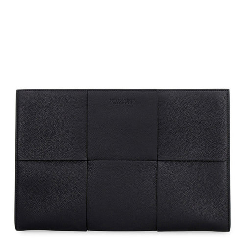 Bottega Veneta/葆蝶家 BV    男士黑色小牛皮百搭手拿包拉链开合公文包男包 623313-VCP50-1229