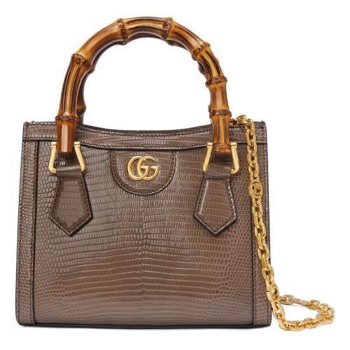  GUCCI古驰 22年秋冬 女士 Gucci Diana竹节_迷你手袋 675800 LUZ0G 2351