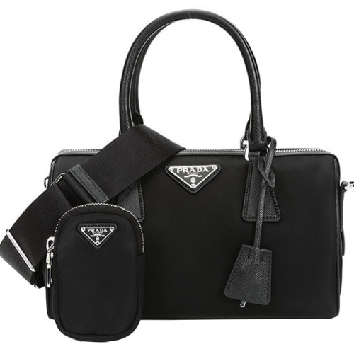 PRADA/普拉达  女士 女包 黑色时尚斜挎包单肩包 $1BB845-064-F0002 HJH613FG