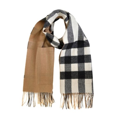 BURBERRY/博柏利 男女通用 中性格子羊毛混纺披肩围巾围脖 3895219