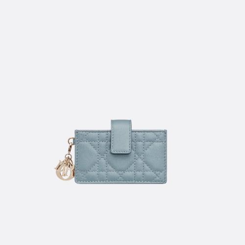  DIOR迪奥 22年秋冬 女士 卡包 PORTE-CARTES a GOUSSETS LADY DIOR S0074ONMJ_M81B 预定商品1-3周发货