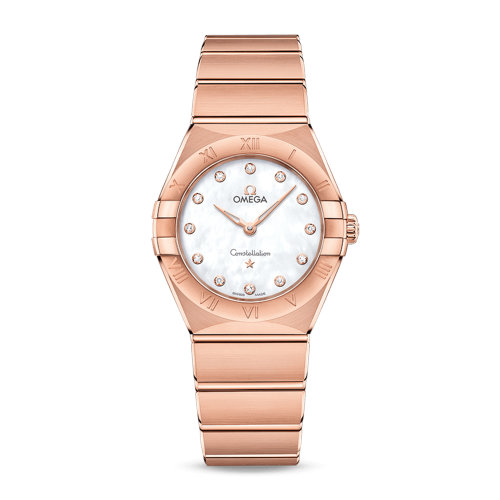 OMEGA/欧米茄 星座系列 18K金 钻石刻度 石英机芯 女士腕表 131.50.28.60.55.001