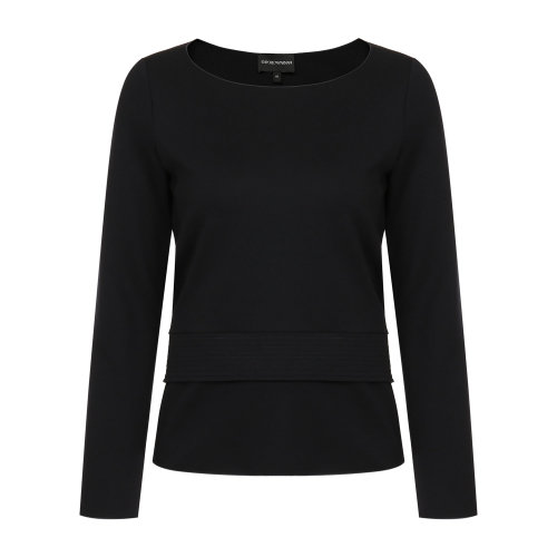 Emporio Armani/安普里奥阿玛尼 藏蓝色 女士九分袖上衣 6G2M8L-2JFAZ-0923