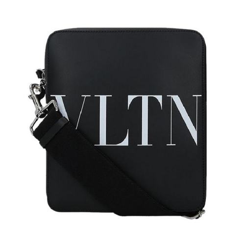  Valentino/华伦天奴 男士黑色皮革单肩包 WY2B0942 WJW 0NI PLSX