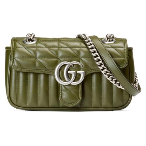  GUCCI古驰 22年秋冬 女士 GG Marmont系列迷你肩背包 446744 UM8AF 3352