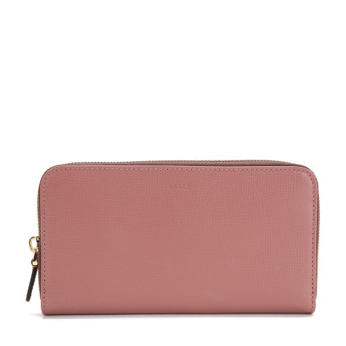 BALLY/巴利经典女士系列玫瑰粉少女牛皮革钱包手拿手提女包6219812-644