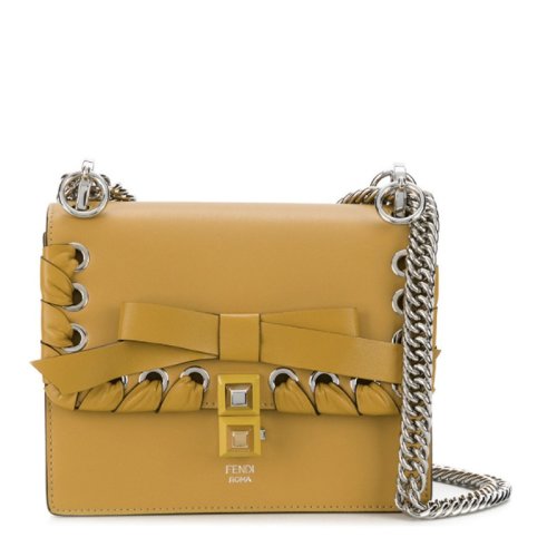  FENDI/芬迪 女士黄色小牛皮单肩包 8M0381 A20A F04KN PLSX