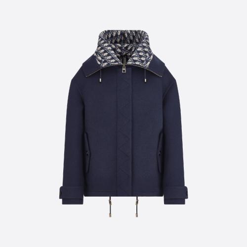  DIOR迪奥 22年秋冬 女士 大衣 拉链连帽短款外套 310C5_1375_X5803