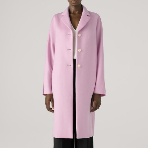 【21春夏新款】St.John/盛蔷2021春季新款女士优雅时尚中长款羊毛女士大衣H613W02