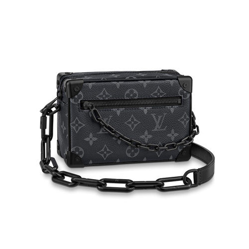 【预定商品15-25天后发货 包税】Louis Vuitton/路易威登  男包 SOFT TRUNK 印花图层帆布单肩包 斜挎包 小箱子 M44735
