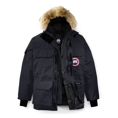 CANADA GOOSE/加拿大鹅   EXPEDITION COUPE FUSION系列 男士海军蓝色带帽毛边防风派克大衣4660MA-MARINE