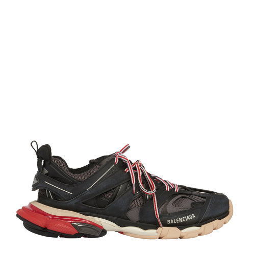Balenciaga/巴黎世家 TRACK 经典黑红拼色   男士黑色系带休闲运动鞋老爹鞋 绝版补货 542023W1GB61002