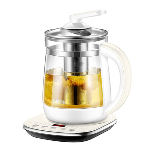 supor/苏泊尔 SW-15Y06 养生壶多功能简约煮茶壶家用1.5L电水壶全自动玻璃电热烧水壶