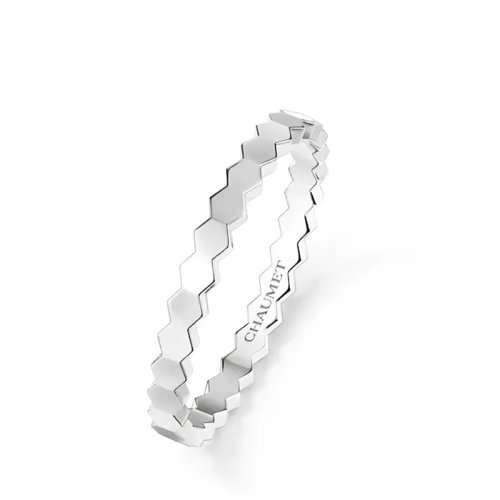 Chaumet/尚美 经典BEE MY LOVE系列 18k金白金爱?巢戒指081930