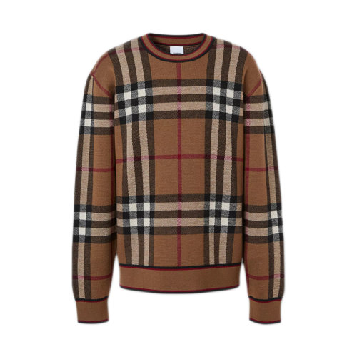 BURBERRY/博柏利 格纹提花男士针织衫/毛衣 80366031
