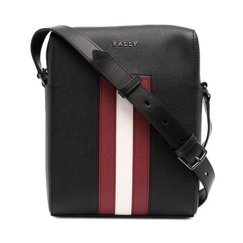  BALLY/巴利 男士黑色牛皮革斜挎包 6236783 PLSX