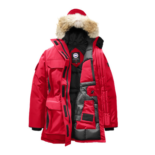 CANADA GOOSE/加拿大鹅 经典远征款 女士红色中长款羽绒服4660L