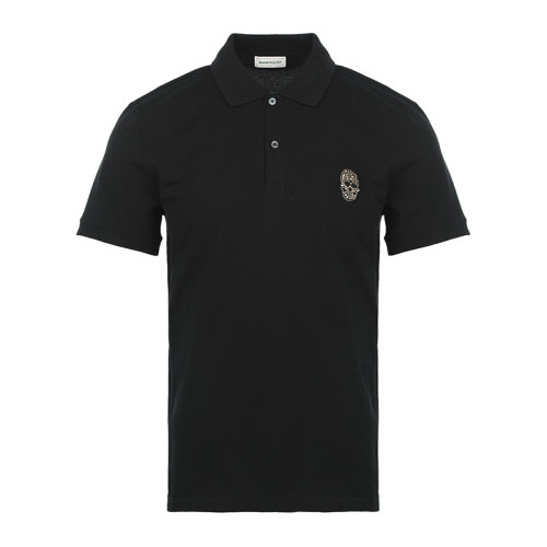 Alexander McQueen/亚历山大麦昆22春夏骷髅徽标短袖T恤男士短POLO衫683165QSX33