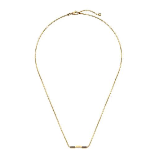 GUCCI古驰 22年秋冬 女士 Gucci Link to Love系列“Gucci”长条吊坠项链 702332 J85G0 8061