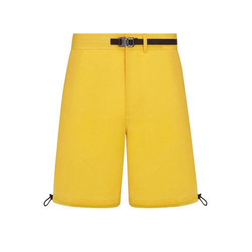 DIOR/迪奥 22年春夏新款 男士黄色棉质混纺科技面料短裤293C179A4717_C200