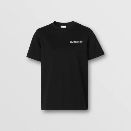  BURBERRY 22年秋冬 女士 专属标识装饰棉质 T 恤衫 80552061
