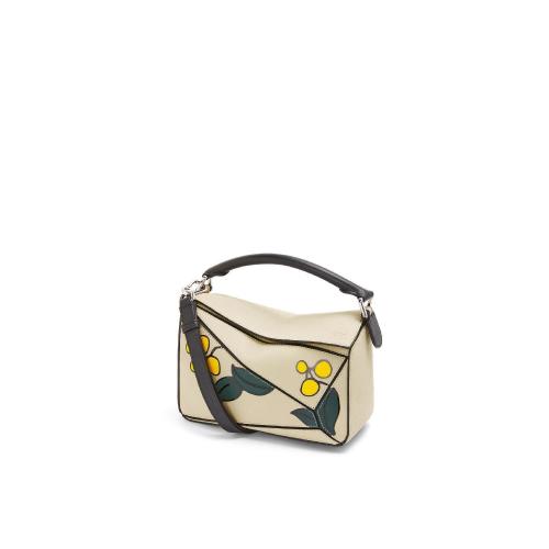  LOEWE罗意威 22年秋冬 女士 单肩包 Herbarium Small Puzzle bag in soft grained calfskin A5