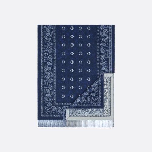  DIOR迪奥 22年春夏 男士 围巾 écharpe a motif bandana 28E0003A0648_C580