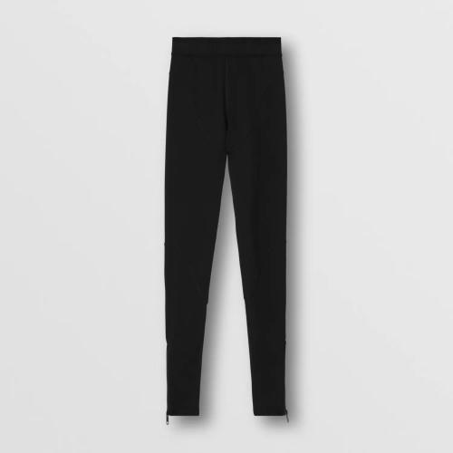  BURBERRY 22年秋冬 女士 徽标装饰弹力平织紧身裤 80586861