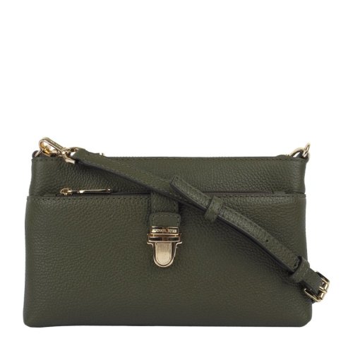 Michael Kors/迈克·科尔斯 女士 时尚百搭 军绿色牛皮单肩包斜挎包 32H6GM9C2L333 HJH0034C