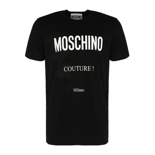 MOSCHINO/莫斯奇诺经典字母印花男士短袖T恤情侣款A071920401