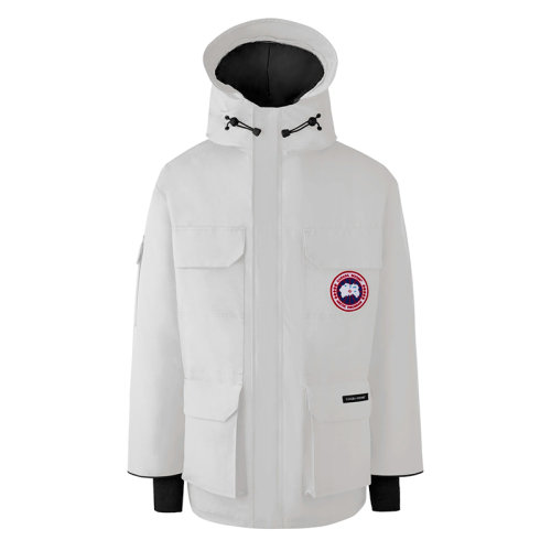 CANADA GOOSE/加拿大鹅   EXPEDITION系列 男士北极星白色连帽毛边防风派克大衣4660M-BEP