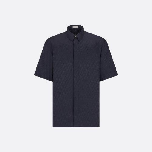  DIOR迪奥 22年春夏 男士 长袖衬衫 Chemise a manches courtes Dior Oblique 193C54_5231_C575