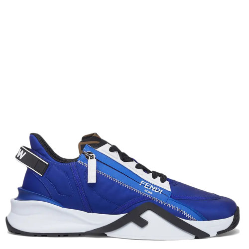 FENDI/芬迪 男士霓虹蓝色尼龙低帮运动鞋7E1456AD79F0U0R