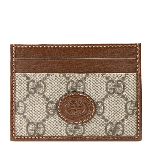 GUCCI/古驰 互扣式双G卡片夹 帆布/配皮 67300292TCG