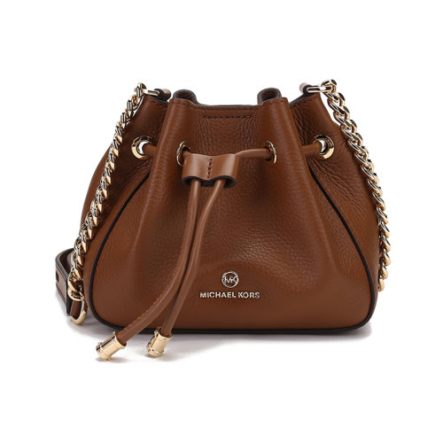 Michael Kors/迈克·科尔斯【22春夏新款】女士PHOEBE系列牛皮革超小号单肩斜挎包抽绳包水桶包 32H1G8PD0L