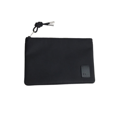 DIOR/迪奥黑色尼龙男女通用手拿包  bn