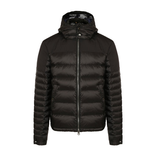 BURBERRY/博柏利 黑色可拆卸帽子连帽拉链 男士羽绒服 男士外套 棉服 39741491