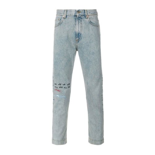  GUCCI/古驰 男士浅蓝色棉质牛仔裤 497358 XR872 4119 PLFSX