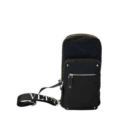 Valentino/华伦天奴  男包 时尚 男士黑色尼龙单肩包 UY2B0888RPY 0NO HKY015678