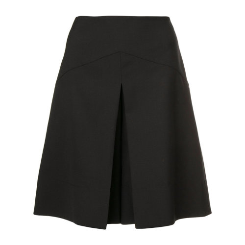 Givenchy/纪梵希 女士黑色羊毛时尚百搭A字裙半身裙短裙女裙 BW50C011F7-001