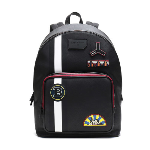 BALLY/巴利 男士Off Shore系列条纹PVC双肩包背包 SARKIS PPC