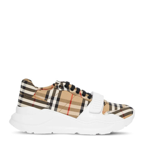 BURBERRY/博柏利 男士Vintage 格纹棉质运动鞋休闲鞋跑步鞋老爹鞋厚底男鞋
