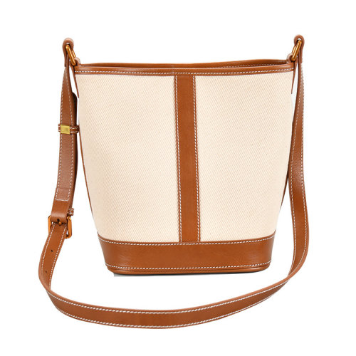 GeleiStory/GeleiStory  简约水桶包百搭单肩包包2021新款牛皮大容量水桶包ins热卖女包