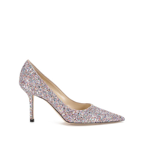 Jimmy Choo/周仰杰 女士闪光面料尖头高跟鞋 LOVE 85 LND