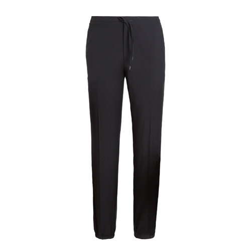 Z Zegna杰尼亚 黑色 男士 Techmerino系列 羊毛慢跑裤 7ZF222-73V4C1-8R