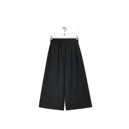  LOEWE罗意威 22年秋冬 女士 休闲裤 Cropped trousers in wool S359Y04X90-1100