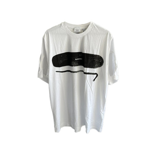 Burberry博柏利  男士镂空袖口印花短t